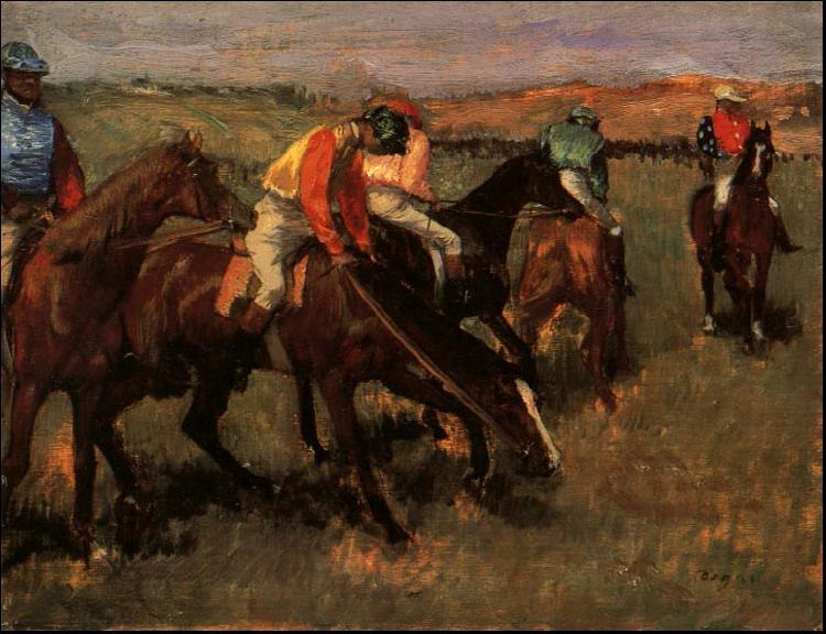Edgar Degas Before the Race oil painting image